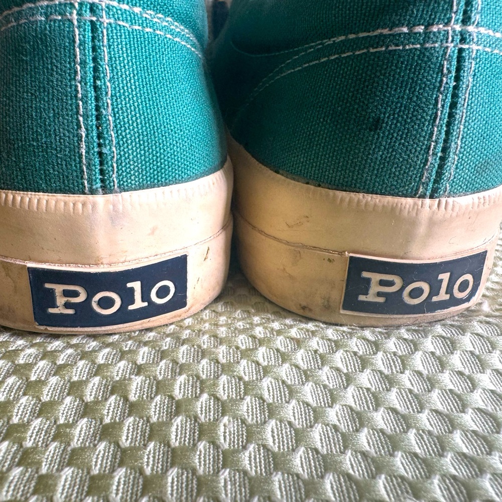 Vintage Ralph Lauren Polo Sport deck sneaker. Green Men’s 6/Ladies 7 1/2. - Picture 2 of 5